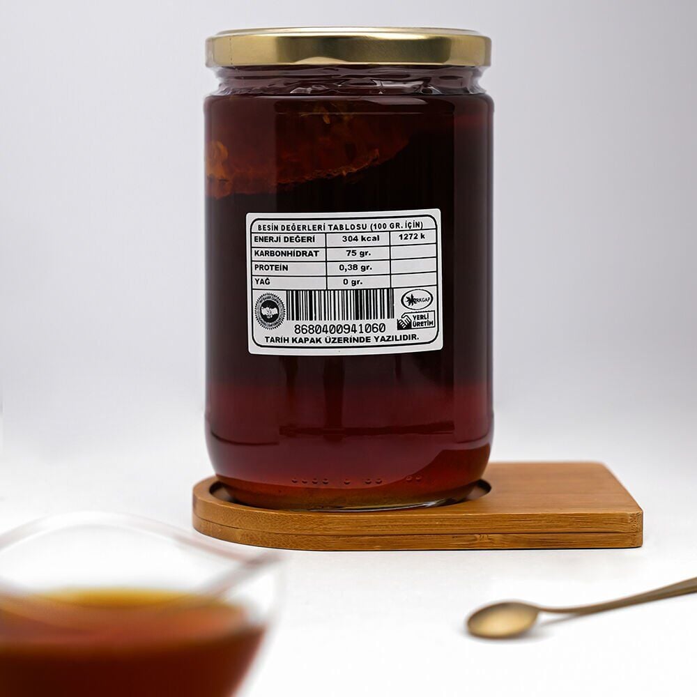 Organik Hakkari Karakovan Süzme Çiçek Balı (850 gr)